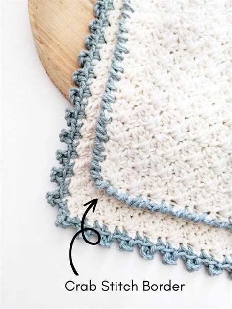 crab stitch border crochet|free crochet stitch library.